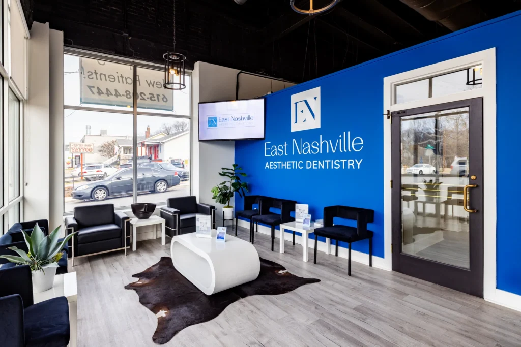 Modern and comfortable lobby at East Nashville Aesthetic Dentistry | Dentist in Nashville, TN
